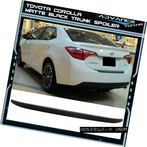 GAp[c Fits 14-18 Toyota Corolla Sedan OE Factory Matte Black Trunk Spoiler Wing - ABS tBbg14-18g^J[Z_OEH}bgubNgNX|C[EBO - ABS