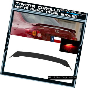 GAp[c Matte Black Fits 09-13 Corolla OE Style Trunk Spoiler ABS LED 3rd Brake Light }bgubNtBbg09-13J[OEX^CgNX|C[ABS LED3u[LCg