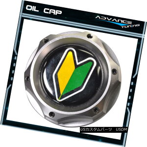 GAp[c Fits Honda Acura Gunmetal Titanium Aluminum Beginner Badge JDM Engine Oil Cap tBbgz_ALK^`^A~jES҃obWJDMGWICLbv