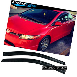 �G�A���p�[�c Fits 06-11 Honda Civic Coupe Acrylic Window Visors 2Pc �t�B�b�g06-11�z���_�V�r�b�N�N�[�y�A�N�������o�C�U�[2Pc �y���s�A���i�z