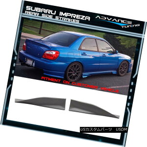 �G�A���p�[�c Fit For 02-07 Subaru Impreza Poly Urethane Rear Side Strake Guards 2Pcs 02-07�X�o���C���v���b�T�|���E���^�����A�T�C�h�X�g���[�g�K�[�h2���� �y���s�A���i�z