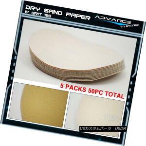 GAp[c Disc 180 Grit 5 Auto Sanding Paper Sheets Sandpaper Magic Hook Loop Tape 50PC fBXN180Obg5TfBOy[p[V[gThy[p[}WbNtbN[ve[v50PC