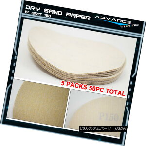 GAp[c Disc 150 Grit 5 PSA Auto Sanding Paper Sheets Repair Sandpaper Magic Tape 50PC fBXN150Obg5 PSAI[gTfBOy[p[V[gCThy[p[}WbNe[v50PC