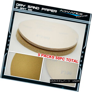 GAp[c Disc 100 Grit 5 PSA Auto Sanding Paper Sheets Repair Sandpaper Magic Tape 50PC fBXN100Obg5 PSAI[gTfBOy[p[V[gCThy[p[}WbNe[v50PC