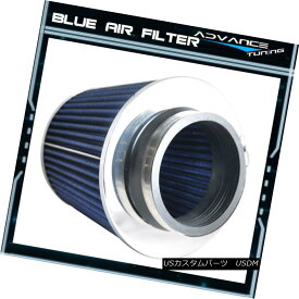 エアロパーツ Fit Jetta Golf Fox Passat Quantum 3.5 In ID Blue Cold Air Inlet Filter KN Type フィットジェッタゴルフフォックスパサートクォンタム3.5 In IDブルーコールドエアインレットフィルターONタイプ