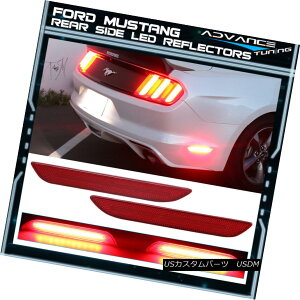 GAp[c For 15-17 Ford Mustang Rear Side Marker LED Reflectors Pairs Direct Replacement 15-17 Ford MustangATCh}[J[LEDtN^[yA̒ڌ