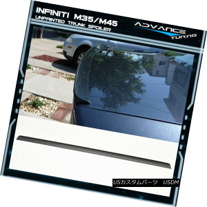 GAp[c Fits 05-10 Infiniti M35 M45 4Dr 4Door Unpainted Black PU Trunk Spoiler tBbg05-10CtBjeBM35 M45 4Dr 4DoorhubNPUgNX|C[