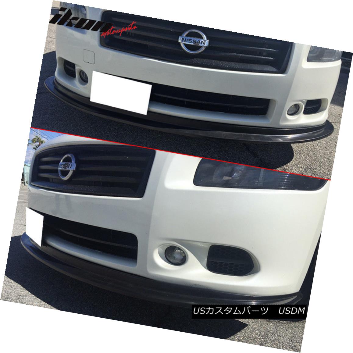 Urethane Fits 09-15 Nissan Maxima ST Style Front Bumper Lip Unpainted
