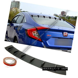 GAp[c Fits 16-18 Honda Civic 4DR Sedan Vortex Generator Shark Fin Roof Spoiler Visor tBbg16-18z_VrbN4DRZ_{ebNXWFl[^[V[NtB[tX|C[oCU[