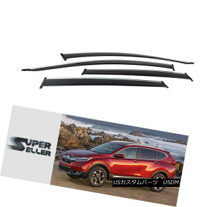 GAp[c Chrome For Honda 4th CRV CR-V Side Window Visor 2018 Hatchback SUV Chrome for Honda 4th CRV CR-VTChEBhEoCU[2018nb`obNSUV