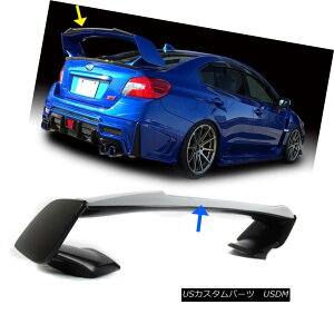GAp[c Painted FOR Subaru WRX STI V Gurney Flap Lip STI Top Trunk Spoiler 2015-2018 XoWRX STI VK[j[tbvbvSTIgbvgNX|C[2015-2018
