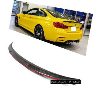 GAp[c CARBON + RED LINE F82 M4 COUPE BMW M4 LOOK REAR TRUNK SPOILER SPORT 2018 CARBON + RED LINE F82 M4 COUPE BMW M4A[AgNX|C[X|[c2018