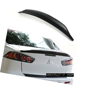 エアロパーツ Unpainted For Mitsubishi Evolution EVO 10 Rear Trunk Spoiler 4-door sedan 08-15 三菱エボリューションEVO 10リアトランク・スポイラー4ドアセダンの未塗装08-15