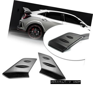 �G�A���p�[�c Matte Black Honda Civic 10th X Sedan Type-R Spoiler Side Fin Cover 2018 �}�b�g�u���b�N�z���_�V�r�b�N10th X�Z�_���^�C�v-R�X�|�C���[�T�C�h�t�B���J�o�[2018 �y���s�A���i�z