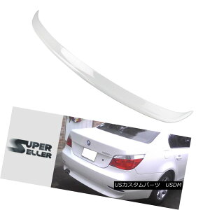 GAp[c 2004+ Painted Color #300 White BMW 5-Ser E60 A Type Rear Trunk Spoiler Wing 4DR 2004NhJ[300zCgBMW 5V[YE60^CvAgNEX|C[EBO4DR