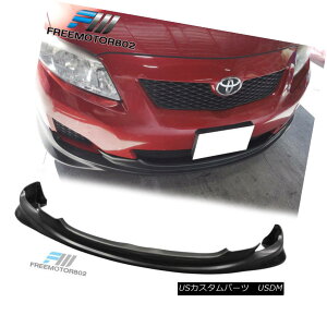 GAp[c For 09-10 Toyota Corolla Sedan K-Style Front Bumper Lip Spoiler PU Polyurethane 09-10g^J[Z_KX^Ctgop[bvX|C[PU|E^