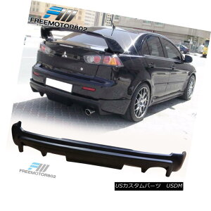 GAp[c FOR 08-15 MITSUBISHI LANCER B STYLE PP REAR BUMPER LIP SPOILER BODYKIT 08-15OHT[BX^CPPAop[bvX|C{fBLbg