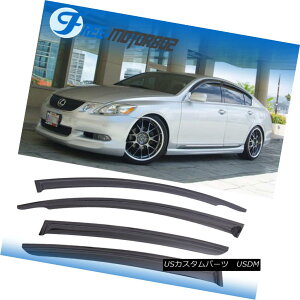 GAp[c For 06-11 Lexus GS300 400 430 450H Window Visor Vent Rain Sun Guard Deflector 06-11pNTXGS300 400 430 450HEBhEoCU[xgCTK[hftN^[