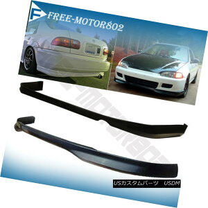 GAp[c For 92-95 Honda Civic EG 2 DR Coupe Type R Front + Rear Bumper Lip Spoiler PU 92-95z_VrbNEG 2 DRN[y^CvRtg+Aop[bvX|C[PU