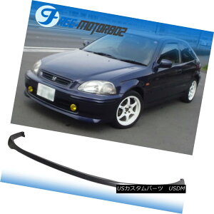 GAp[c Fits 99-00 Honda Civic EK SIR Si R Front Bumper Lip Spoiler Bodykit PU tBbg99-00z_VrbNEK SIR Si Rtgop[bvX|C[{fBLbgPU