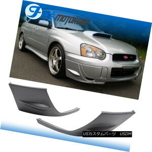GAp[c FOR 04-05 Subaru Impreza WRX 2Pcs PU Side Bumper Lip Spolier Cover Cap STI Style FOR 04-05XoCvbTWRX 2PUTChop[bvX|C[Jo[LbvSTIX^C