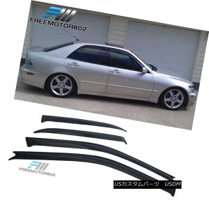 GAp[c Fits 01-05 Lexus IS300 Sedan Slim Style Acrylic Window Visors 4Pc Set tBbg01-05NTXIS300Z_XX^C̃ANEBhEoCU[4PCZbg