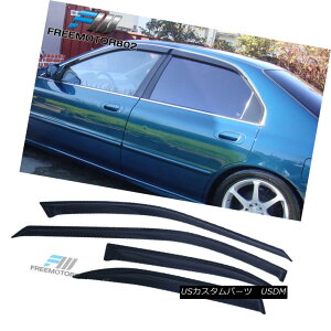 GAp[c Fits 94-97 Honda Accord Sedan Slim Style Acrylic Window Visors 4Pc Set tBbg94-97z_AR[hZ_XX^C̃ANoCU[4Zbg