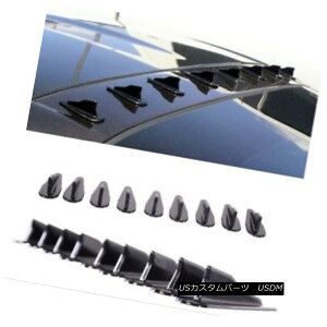 GAp[c VORTEX GENERATOR FLEXIBLE PP EVO-STYLE ROOF SHARK FINS SPOILER WING KIT {ebNXWFl[^[tLVuPPG{X^C[tV[NtBX|C[ECOLbg