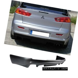 GAp[c 08-15 MITSUBISHI LANCER REAR BUMPER LIP ADD ON DIFFUSER BODY KIT POLY 08-15~crVT[Aop[bvfBt[U[{fBLbg|bVɒǉ