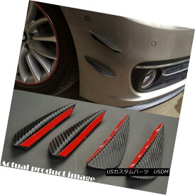 エアロパーツ 4x 6" Carbon Pattern Bumper Canard Splitter Fin Wing Spoiler Diffuser for Toyota トヨタ用4x6 "カーボンパターンバンパーカナードスプリッターフィンウィングスポイラーディフューザー