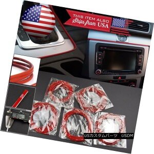 GAp[c 5 x 9' Red Molding Stripe Trim Line For Hyundai Kia Console Dashboard Spoiler NR\[_bV{[hX|C[̂߂5×9 'bh[fBOXgCvgC