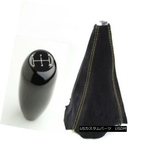 GAp[c HONDA BLACK 5 SPEED SHORT SHIFT KNOB YELLOW STITCH SUEDE SHIFT BOOT EK5 EK3 EJ6 z_ubN5Xs[hVtgEmuECG[EXeBb`EXG[hEVtgEu[cEK5 EK3 EJ6