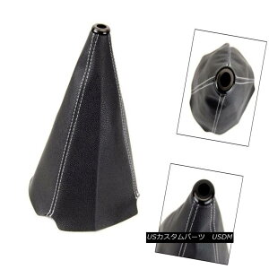 GAp[c 9" Black PVC Leather Shifter Shift Gear Knob Boot Cover w/ White Stitch For Benz 9 "ubNPVCU[Vt^[VtgMAmuu[cJo[/zCgXeb`xcp