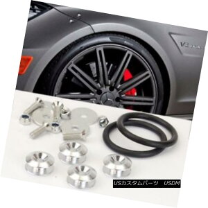 GAp[c Silver Bolt on Fast Quick Release Secure Kit For VW Fiat Front Rear Bumper Lip t@[XgNCbN[X̃Vo[{gVWtBAbgtgAop[bvpSLbg