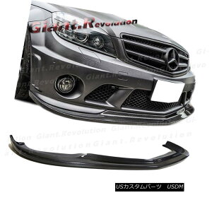 GAp[c C63AMG Sedan ONLY For 08-11 W204 AK Style Carbon Fiber Add-On Bumper Lip 4D C63AMGZ_̂08-11 W204 AKX^CJ[{t@Co[AhIop[bv4D