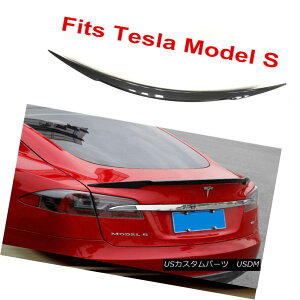 �G�A���p�[�c Fit For Tesla Model S Sedan 2012-2017 Carbon Fiber Trunk Lip Spoiler Sharp Blade �e�X�����f��S�Z�_��2012-2017�J�[�{���t�@�C�o�[�g�����N���b�v�X�|�C���[�V���[�v�u���[�h �y���s�A���i�z
