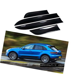 GAp[c Fit For Porsche Macan 2015-2017 Carbon Fiber Door Side Moulding Trim Plate Cover |VF}J2015-2017J[{t@Co[hATChgv[gJo[ɃtBbg