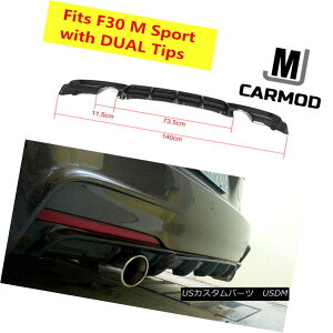 GAp[c Carbon Fiber Dual Tips Rear Diffuser Fit For BMW F30 325i 335i M-Sport 2012-2017 J[{t@Co[fAqgAfBt[U[BMW F30 325i 335i M-X|[c2012-2017p