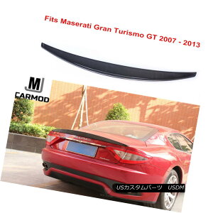 GAp[c Fit For Maserati GT Gran Turismo Coupe 07-13 Carbon Fiber Rear Trunk Spoiler }ZeBGTOc[XN[yɓK07-13J[{t@Co[AgNEX|C[
