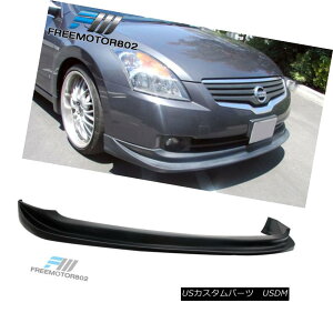 �G�A���p�[�c Polyurethane Front Bumper Lips Spoiler Fit for 07-09 Nissan Altima Sedan - Black 07-09���Y�A���e�B�}�Z�_���p�|���E���^���t�����g�o���p�[���b�v�X�X�|�C���[�t�B�b�g - �u���b�N �y���s�A���i�z