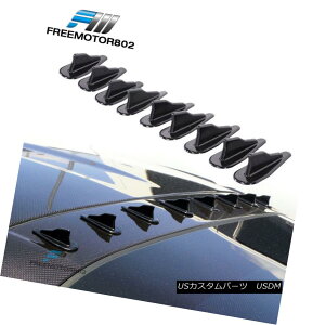 GAp[c 10pcs Universal Vortex Generator Roof Shark Fins Spoiler Wing Kit Set 10jo[T{ebNXWFl[^[tV[NtBX|C[ECOLbgZbg