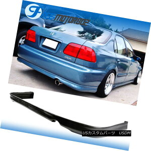 GAp[c For 96 97 98 Honda Civic 2DR 4DR Urethane Rear Bumper Lip Spoiler Bodykit PU 96 97 98z_VrbN2DR 4DRE^op[bvX|C[{fBLbgPU