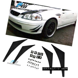 �G�A���p�[�c UNIVERSAL FRONT BUMPER SPOILER SPLITTER CANARD FINS PU POLY URETHANE ���j�o�[�T���t�����g�o���p�[�X�|�C���[�X�v���b�^�[CANARD PU�|���E���^�� �y���s�A���i�z