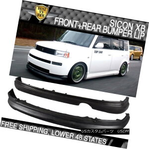 GAp[c Fit For 03-07 Scion XB Wagon 5dr Front+Rear Bumper Lip Spoiler K-Style PU tBbg03-07VIXBS5drtg+Aop[bvX|C[KX^CPU