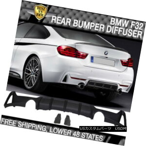 GAp[c Fits 14-16 F32 435i M Performance Rear Bumper Diffuser Exhaust Dual Outlet PP tBbeBO14-16 F32 435i MptH[}XAop[fBt[U[rCfAAEgbgPP