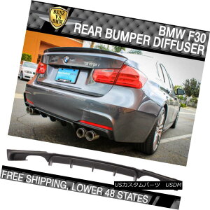 GAp[c Fits 12-18 BMW F30 M Sport M Tech Quad 4 Exhaust Tips Rear Bumper Diffuser Lip tBbg12-18 BMW F30 MX|[cM Tech Quad 4rC`bvAop[fBt[U[bv