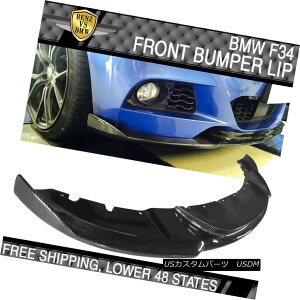 GAp[c Fits 14-16 BMW F34 3-Serie M-Tech M Sport HM Type Front Bumper Lip Carbon Fiber tBbg14-16 BMW F34 3-Serie M-Tech MX|[cHM^Cvtgop[bvJ[{t@Co[