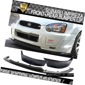GAp[c Fit For Subaru Impreza WRX 2004-2005 V-Limited Front + Rear Lip Spoiler Urethane XoCvbTWRX 2004-2005pV-Limitedtg+AbvX|C[E^