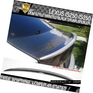 GAp[c Fit 06-13 Lexus IS250 OE Style #202 #212 Black Obsidian Painted Trunk Spoiler tBbg06-13NTXIS250 OEX^C202212j΂̓hgNEX|C[