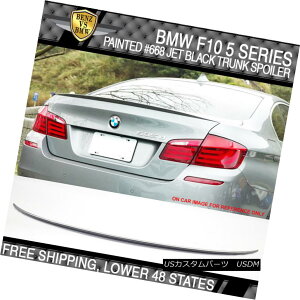 GAp[c 11-16 BMW 5 Series F10 4Dr Sedan M5 Style #668 Jet Black Painted Trunk Spoiler 11-16 BMW 5V[YF10 4DrZ_M5X^C668WFbgubNhgNX|C[